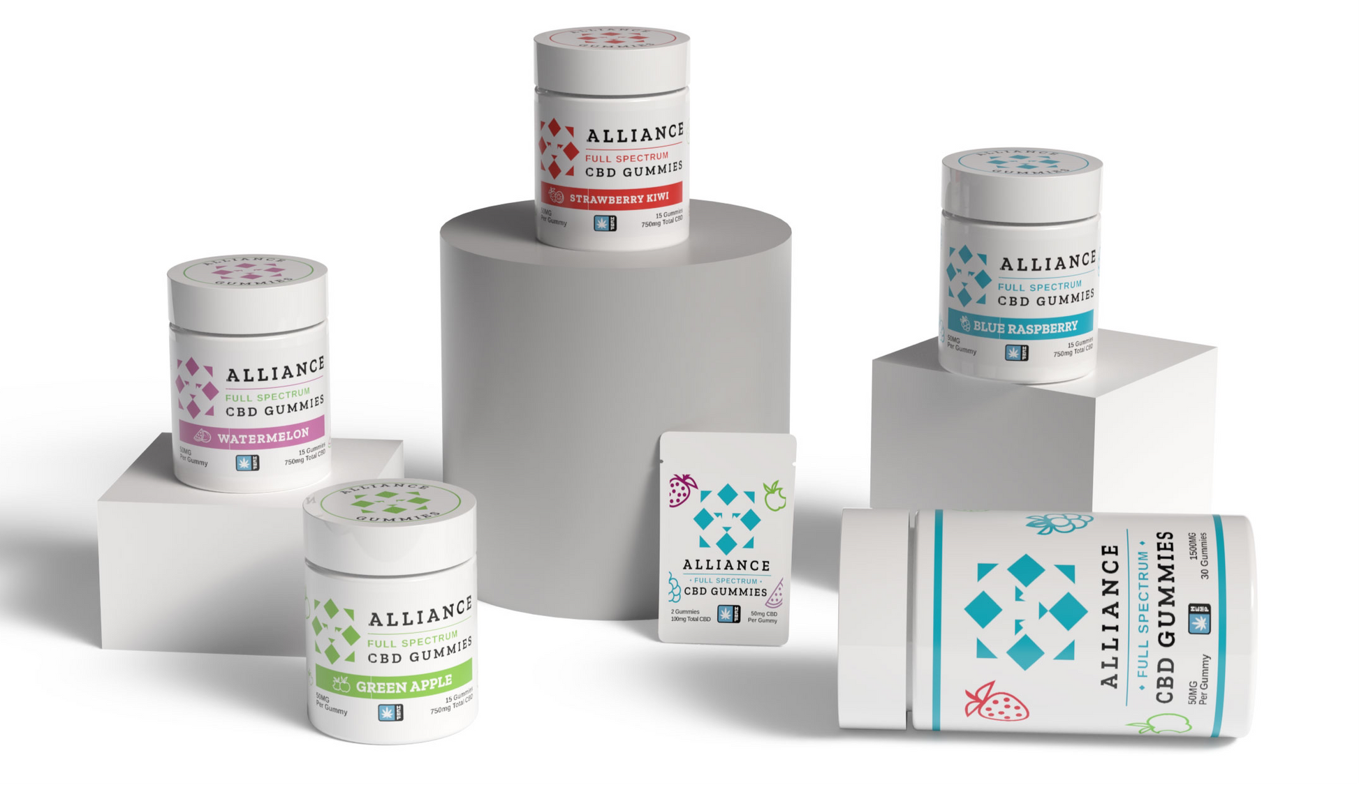 Full Spectrum CBD Gummies | 50mg Vegan CBD Gummies - Alliance Hemp Co